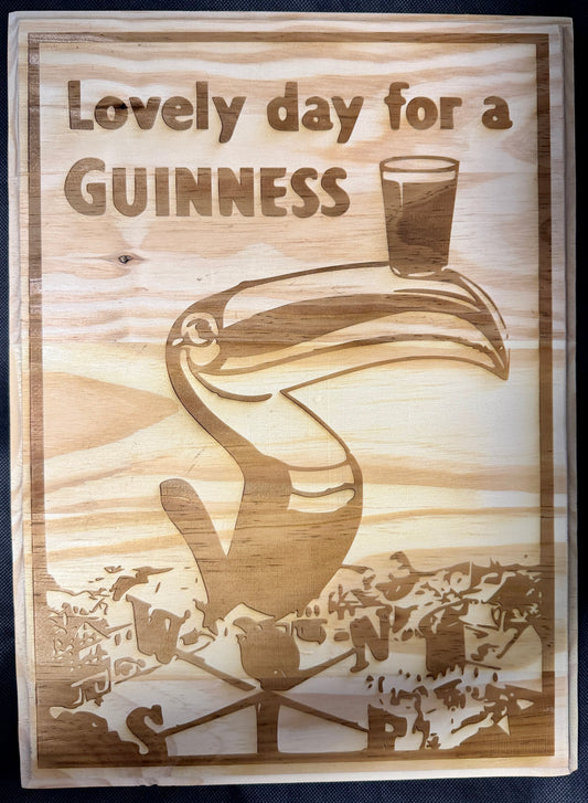 Lovely Day for A Guinness Plaque