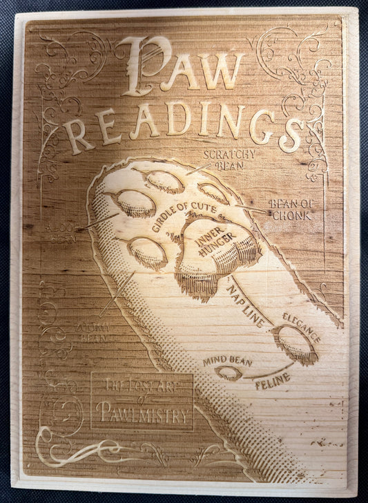 Paw Readings Palmistry Plaque
