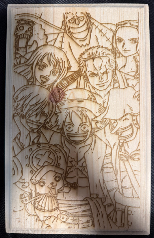 One Piece Cast Plaque