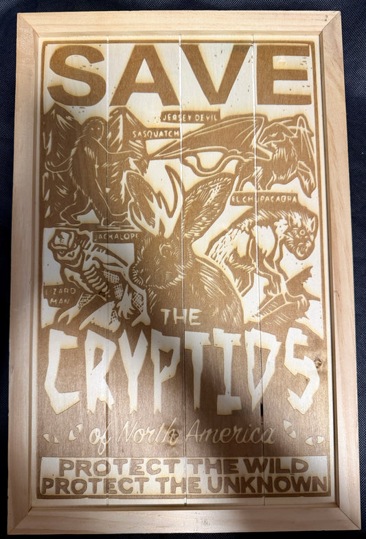 Save the Cryptids of North America Plaque