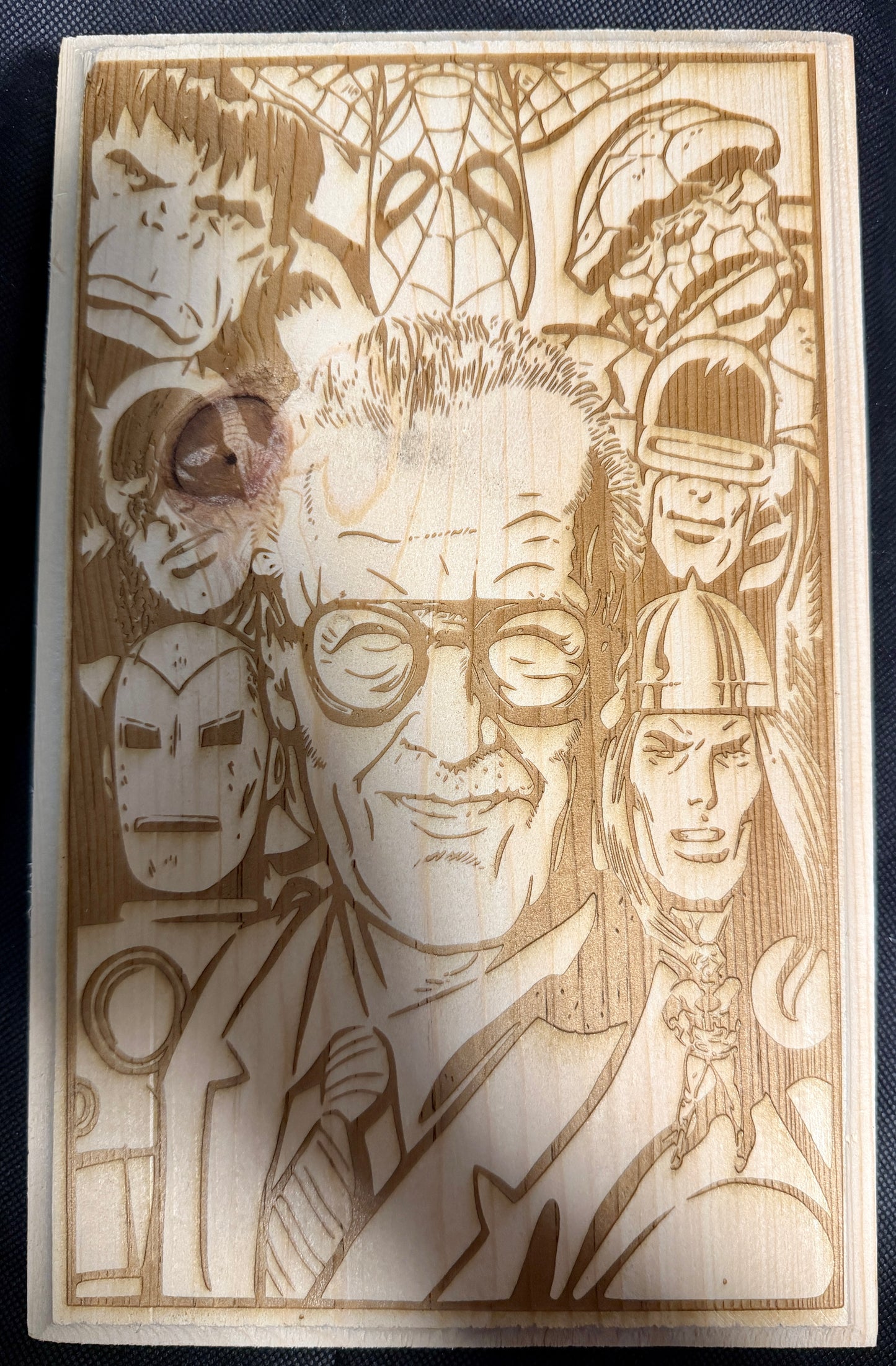 Stan Lee Marvel Heroes Plaque