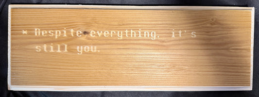 Undertale Despite Everything Plaque