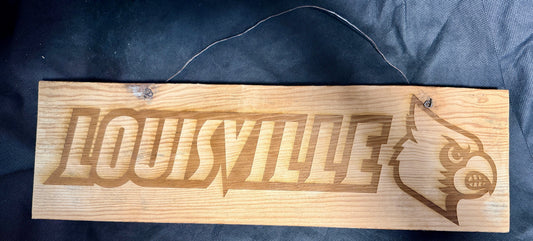 Louisville Cardinals Long Plaque