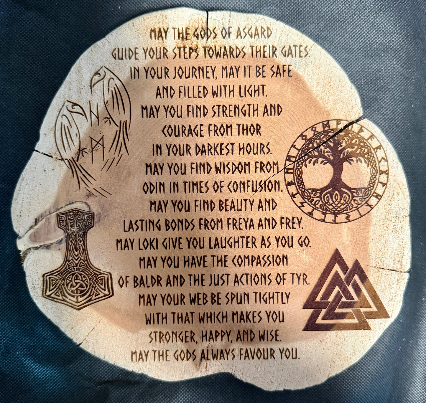 Norse Prayer Plaque