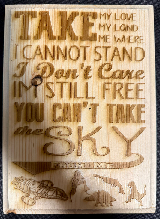 Firefly Theme Song Plaque