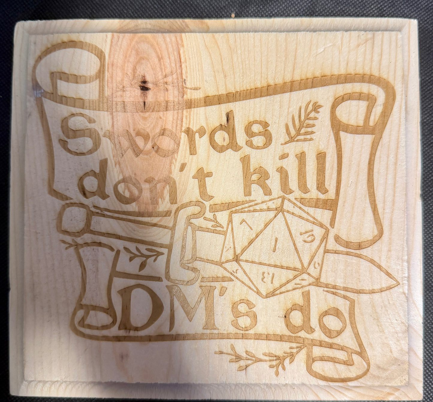 Swords Don't Kill DMs Do Plaque