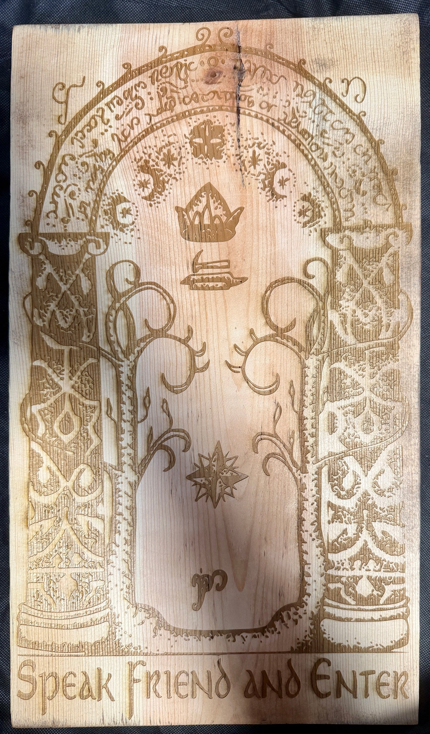 Lord of the Rings Doors of Durin Plaque
