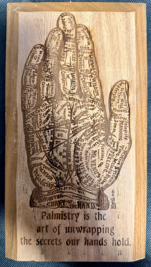 Palmistry Vintage-looking Plaque