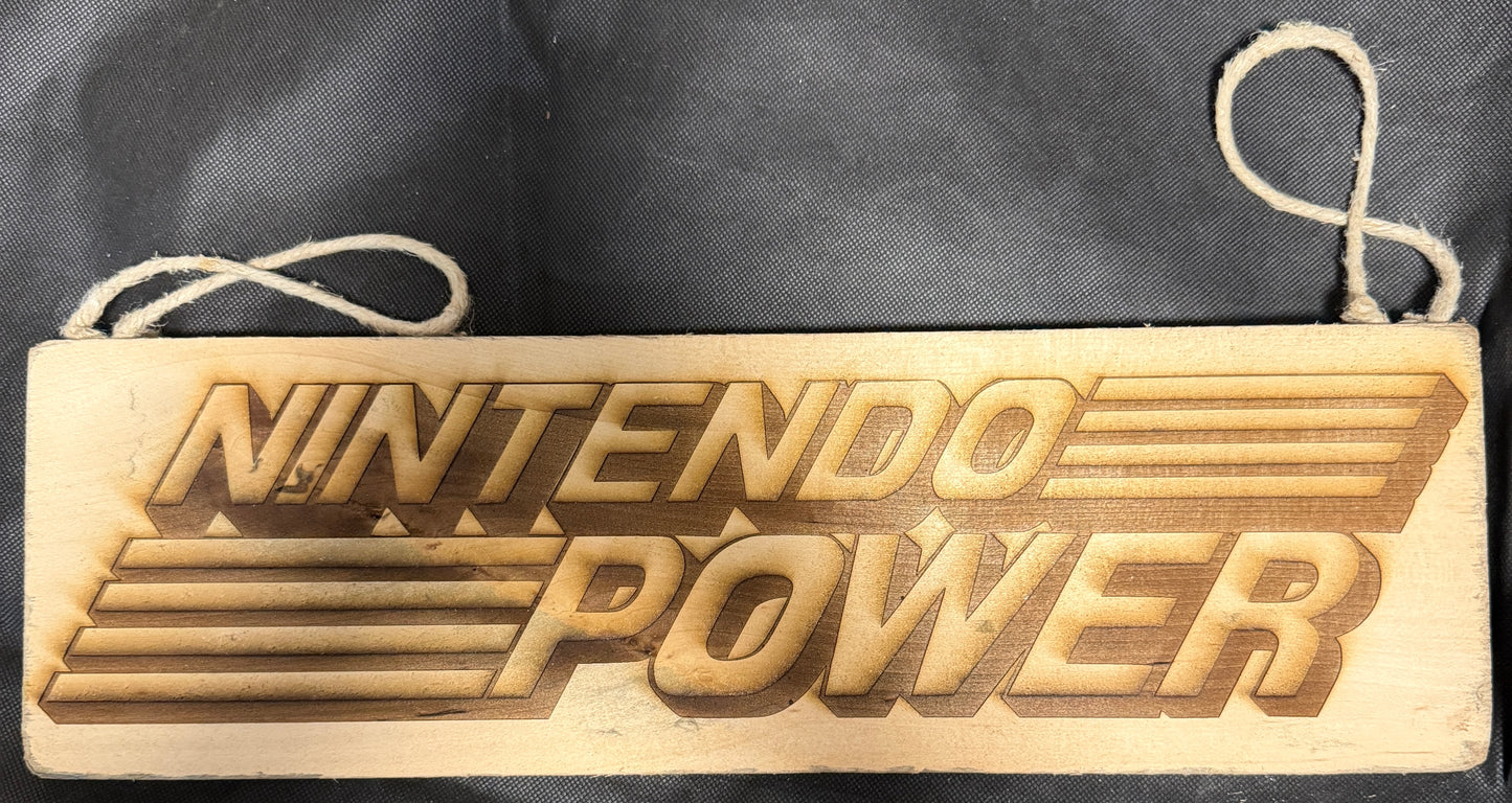 Nintendo Power Logo Hanging Plaque