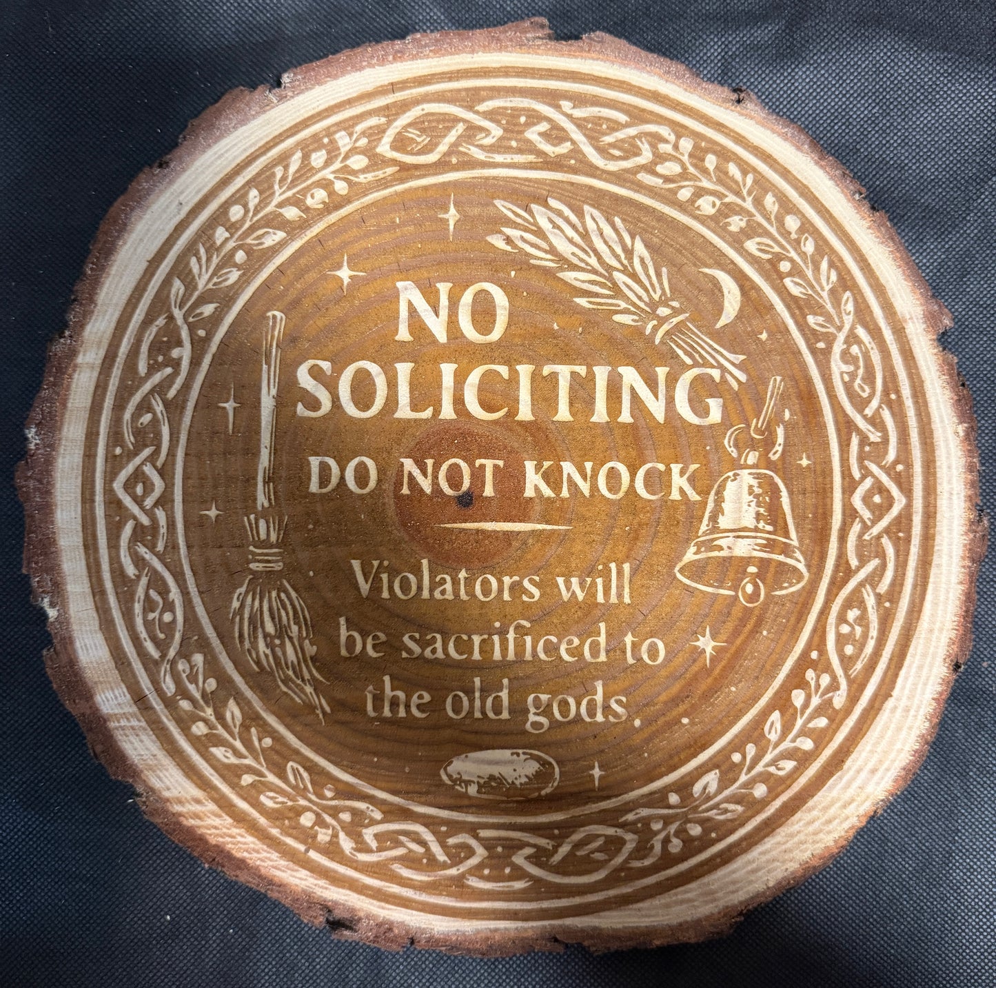 No Soliciting Old Gods Plaque