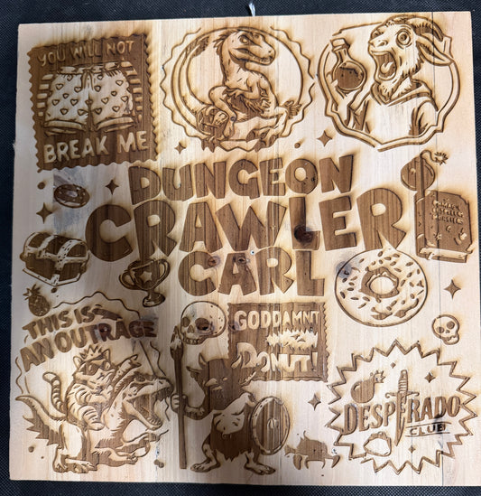 Dungeon Crawler Carl Collage Plaque