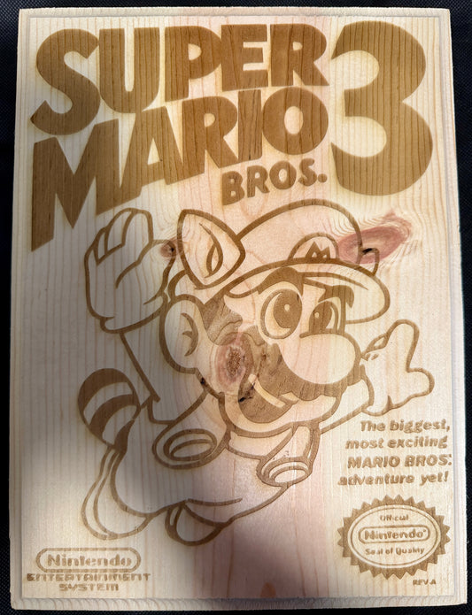 Super Mario Bros. 3 Box Art Plaque