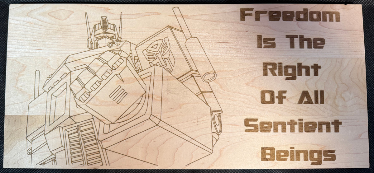 Optimus Prime Freedom Plaque