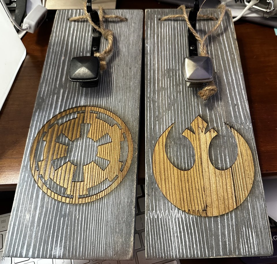 Empire and Rebel Sconces with Hooks