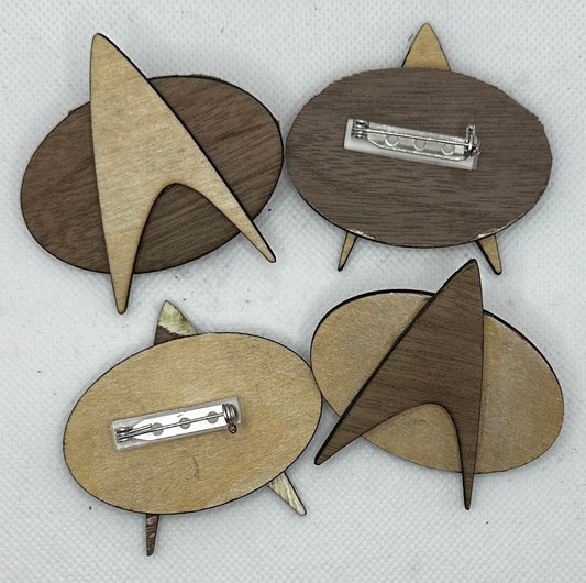 Star Trek TNG Wooden Pins
