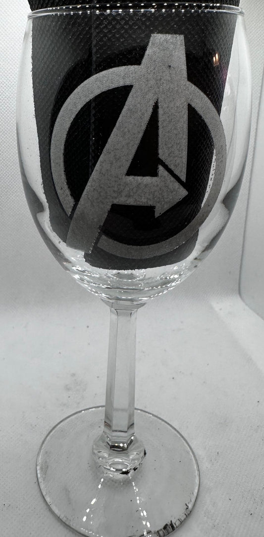 Avengers Wine Glass